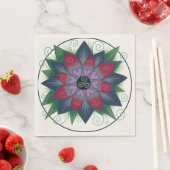 Herzen und Ranken Serviette (Beispiel)