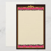 Herzen und Rose Briefpapier (Vorne/Hinten)