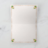 Herzen und Rose Extravagant Romantische Valentiner Karte (Innenseite)