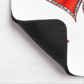 Herzen und Rose Mousepad (Ecke)