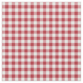 Herzen und Rosen-rotes Karo-Gingham-Gewebe Stoff