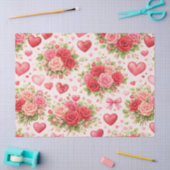 Herzen und Rosen Seidenpapier (Basteln)