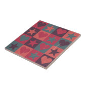 Herzen und Sternchen-Vereinbarung Rosa Fliese (Seite)