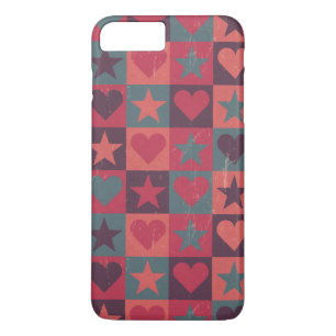 Herzen- und Sterne-Muster Rosa Case-Mate iPhone Hülle