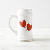 Herzen und Stethoskop-T - Shirts und Geschenke Bierglas (Links)