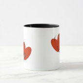 Herzen und Stethoskop-Tasse Tasse (Zentrum)