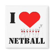 Herzen und Strichmännchen I Liebe Netball