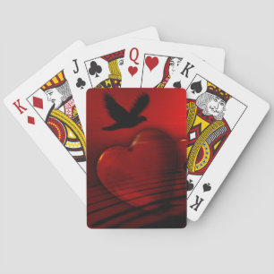 Herzen und Tauben Spielkarten