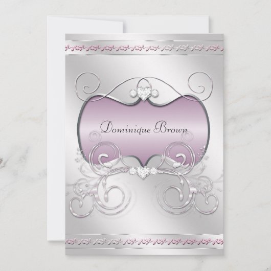 Herzen und Wirbel lädt ein Einladung (Vorderseite)