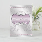 Herzen und Wirbel lädt ein Einladung (Stehend Vorderseite)