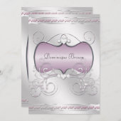 Herzen und Wirbel lädt ein Einladung (Vorne/Hinten)