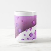 Herzen und Würfel Kaffeetasse (Mittel)
