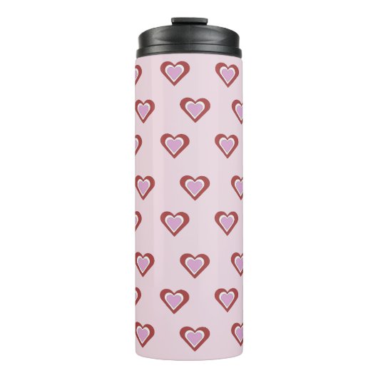 Herzen, Valentinstag Thermosbecher (Vorderseite)
