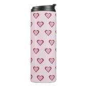 Herzen, Valentinstag Thermosbecher (Nach links gedreht)
