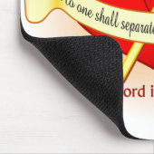 Herzen verbunden durch christliches Geschenk des Mousepad (Ecke)