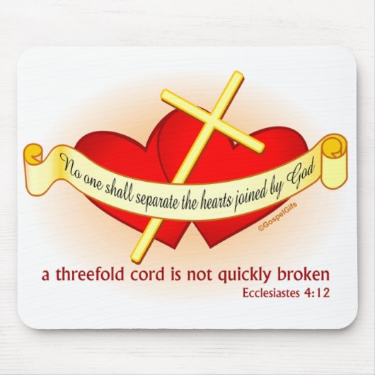 Herzen verbunden durch christliches Geschenk des Mousepad (Vorne)