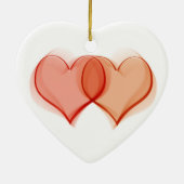 Herzen verflochten keramikornament (Hinten)