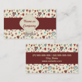 HERZEN VISITENKARTE (Vorne/Hinten)