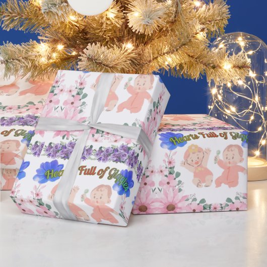Herzen voller Kichern Geschenkpapier (Feiertage)