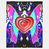 Herzen von Glys Fleece Blanket (Vorderseite)