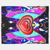 Herzen von Glys Fleece Blanket (Vorderseite (Horizontal))