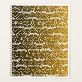 Herzen von Jesus und Mary Black and Gold Muster Planer