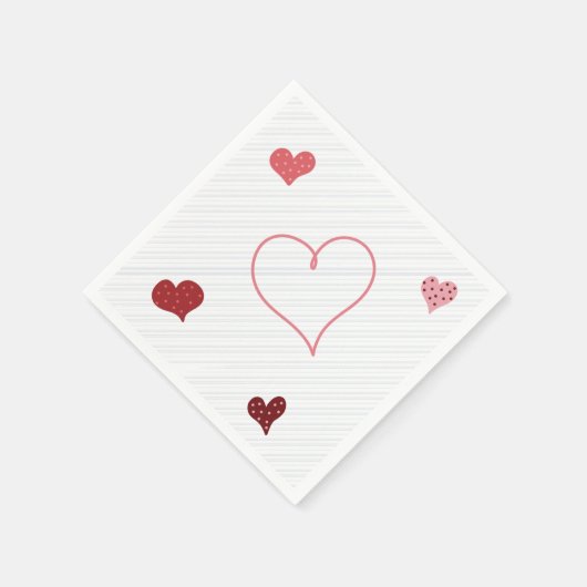 Herzen von Sionna Serviette (Ecke)