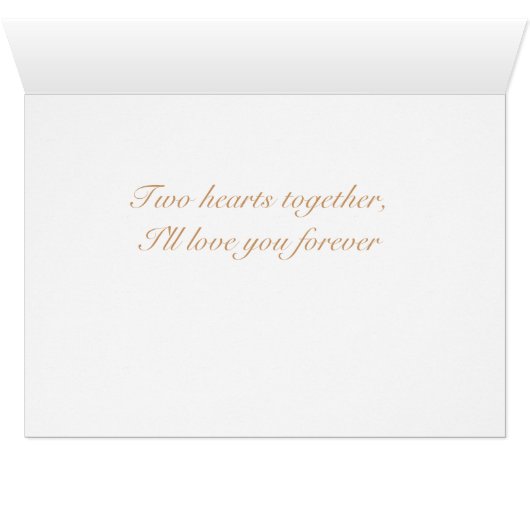 Herzen zusammen im Sand (Innenansicht Horizontal (Unten))