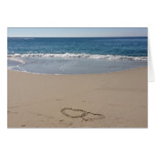 Herzen zusammen im Sand (Vorderseite (Horizontal))