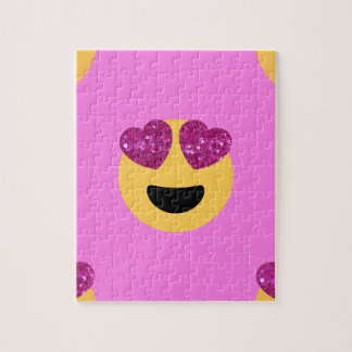 Herzenaugen-Emoji Puzzle