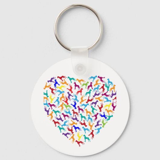 Herzendoggen Schlüsselanhänger (Vorderseite)