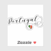 Herzenflagge Aufkleber (Blatt)