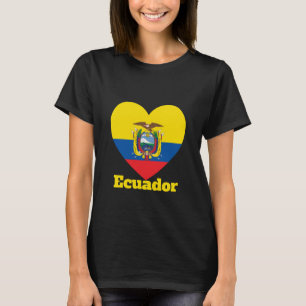 Herzenflagge Ecuador T-Shirt