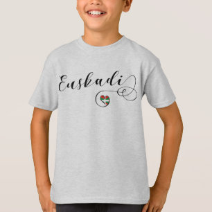 Herzenflagge Euskadi, Baskenland T-Shirt