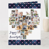 Herzenfotomaterial Collage 36 Pic Liebe Herbst Jah Karte (Vorderseite)