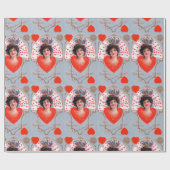 HERZENFRAU, Valentinstag Geschenkpapier (Flach)