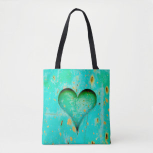 Herzenholz Liebe aus Holz alt Tasche
