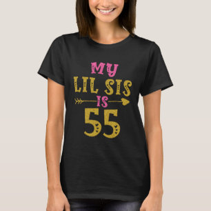 Herzens 55. Geburtstag für Schwester von Schwester T-Shirt