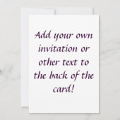 Herzens der Freude Einladung (Rückseite)