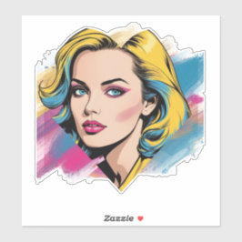 Herzensangelegenheit Die verrückt,verliebte Frau  Aufkleber