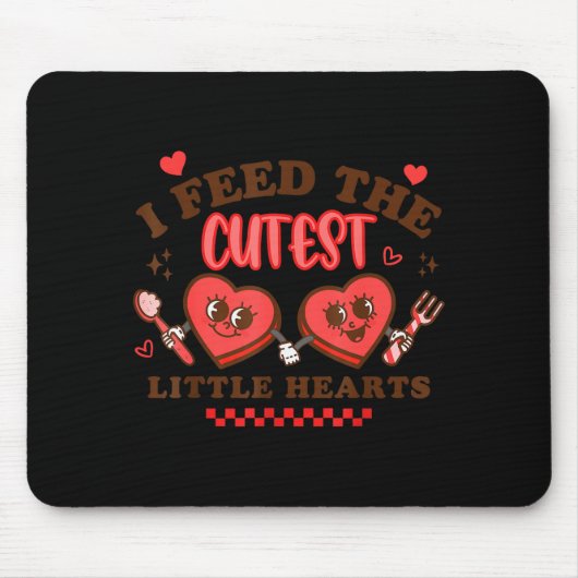 Herzensarbeit Schulmittagessen-Dame Cafeteria-Mita Mousepad (Vorne)