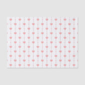 Herzensbänder in Rosa Seidenpapier (Vorderseite)