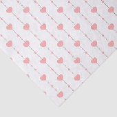Herzensbänder in Rosa Seidenpapier (Ausschnitt)
