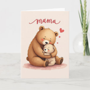 Herzensbär Mama Muttertagskarte Karte