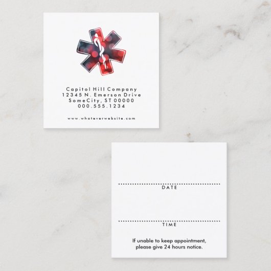 Herzensberuf Erinnerung Terminkarte (Vorne/Hinten)