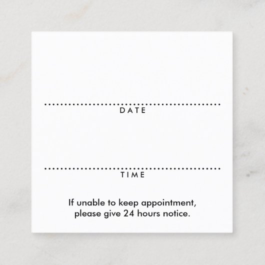 Herzensberuf Erinnerung Terminkarte (Rückseite)