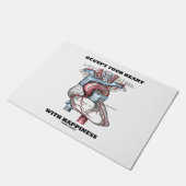 Herzensberuhigung Anatomischer Spaß Fußmatte (Schrägansicht)