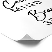 Herzensberuhigung Geist tapfer Geist | Inspiration Poster (Ecke)