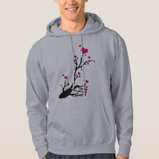Herzenschwarz Hoodie (Vorderseite)
