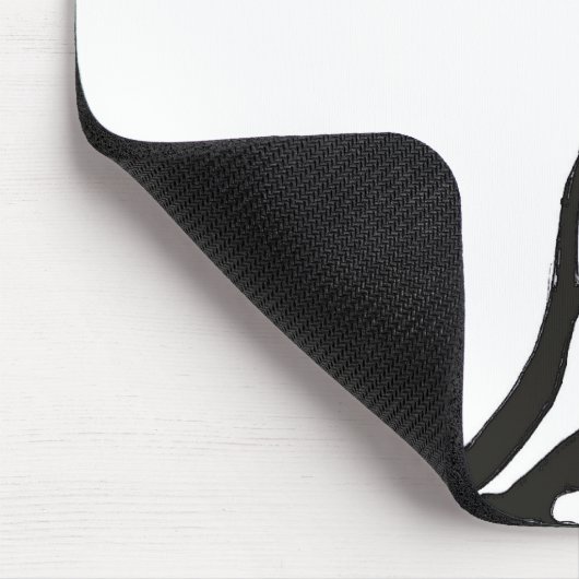 Herzenschwarz Mousepad (Ecke)